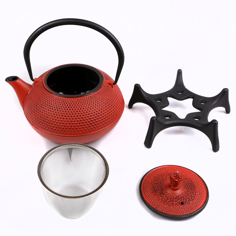 cast iron teapot set