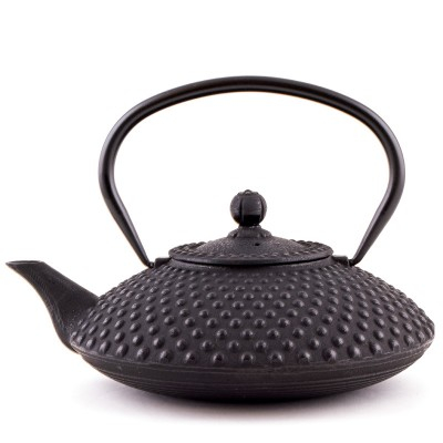Cast Iron Teapot Flat Pearl Tea Pot