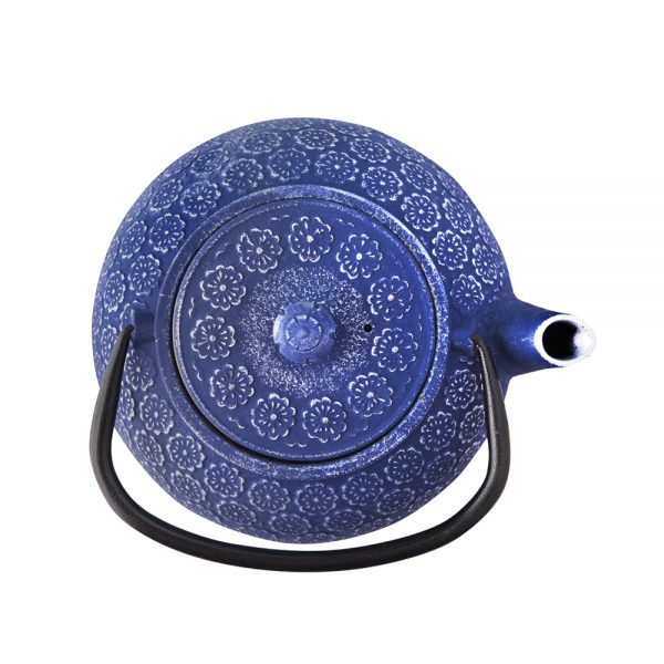 Cast Iron Teapot Blue Color 1000ml