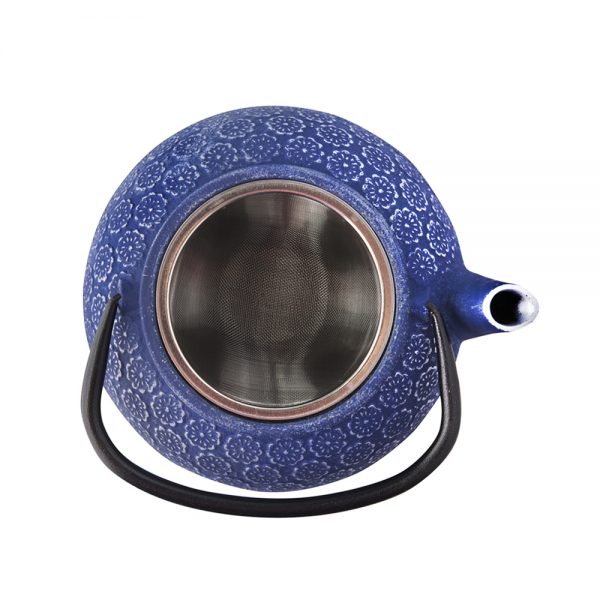 Cast Iron Teapot Blue Color 1000ml