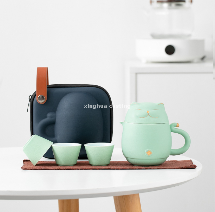 Portable Ceramic Tea Set for Travel
