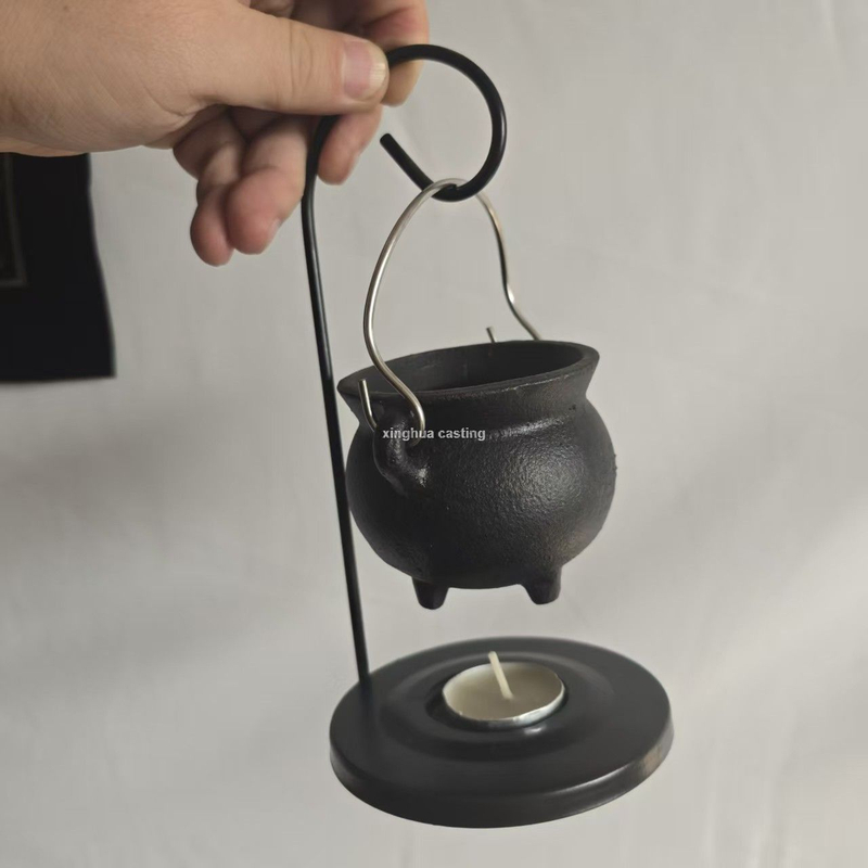 Tealight Hanging Cauldron Wax Melts Burner Witch Cauldron Pot Candle Holder Witchcraft Supplies Essential Oil Incense Aroma