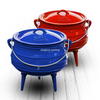 Enameled Cast Iron South Africa Three Legged Potjie Pot Cast Iron Cauldron
