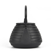 Cast Iron Teapot Big Tea Kettle with Large Thread Black Color 1000ml