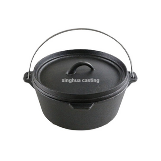 Pre-seasoned Cast Iron Dutch Oven for Camping