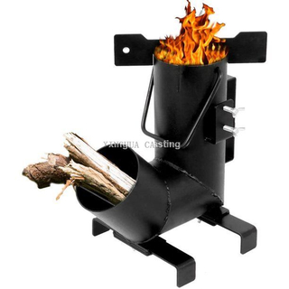 OUTDOOR CAMPING ROCKET STOVE