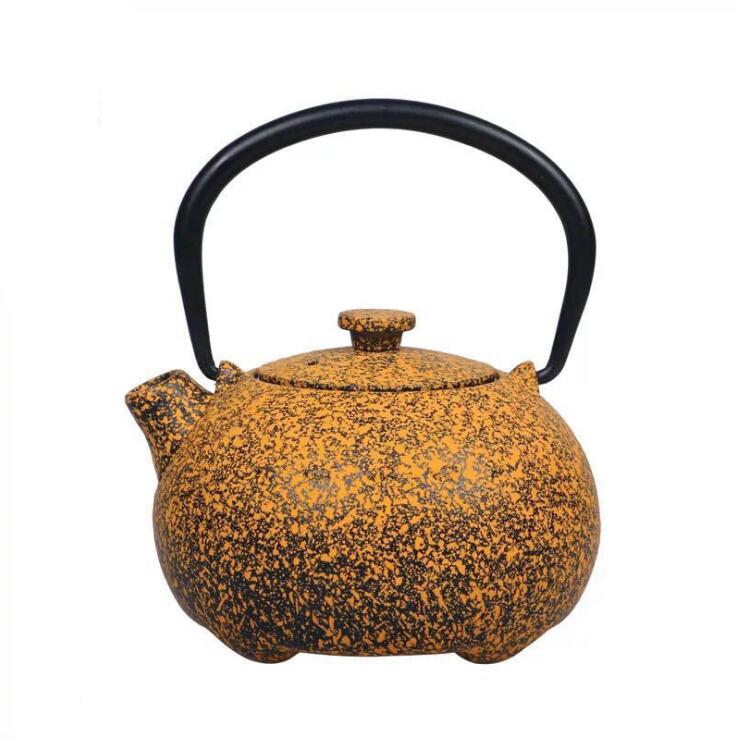 Cute Piggy Pot Tea Pot Tetsubin with Round Handle