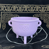 Purple Cast Iron Cauldron Smudge Pot Pentacle Cauldron
