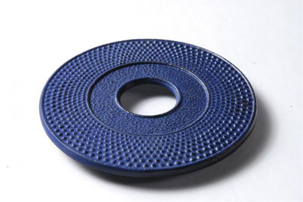 blue cast iron trivet