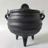 Mini Ribbed Cast Iron Cauldron Cute Witch Cauldron Wicca Pot
