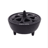Black Cast Iron Lotus Shaped Diffuser Cone Frame Incense Burner Holder Bowl