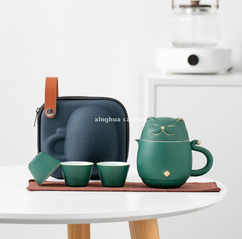 Portable Ceramic Tea Set for Travel