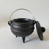 Mini Ribbed Cast Iron Cauldron Cute Witch Cauldron Wicca Pot