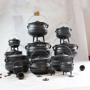 Cast Iron South Africa Three Legged Potjie Pot Cast Iron Cauldron